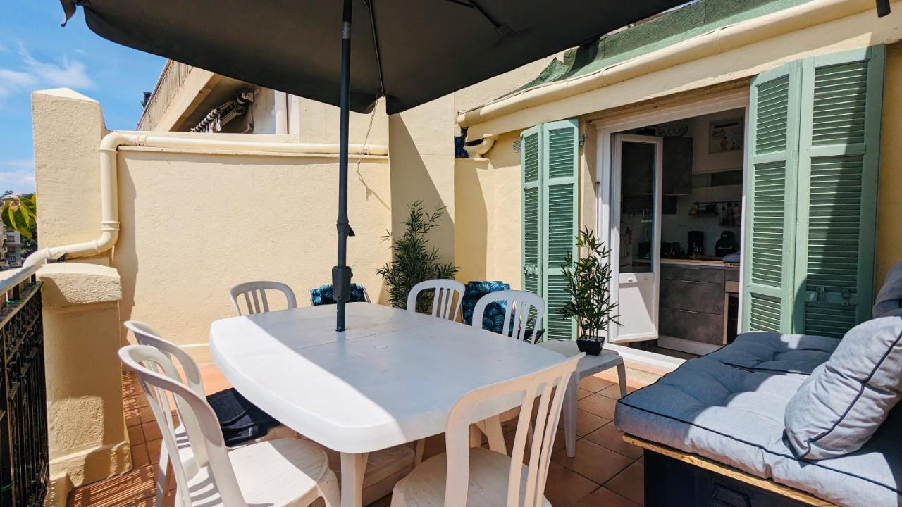 Appartement Au Cœur De Terrasse Ensoleillée 850 M Des Plages Nice